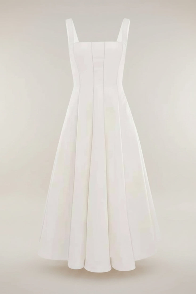 White dress on a white clean background 